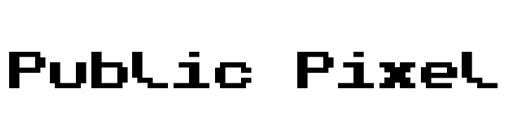 Public Pixel  Fuentes Gratis Descargar