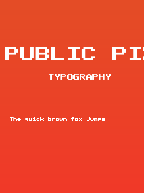 Public Pixel Poster