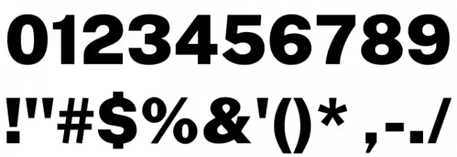 Public Sans Black Font OTHER CHARS