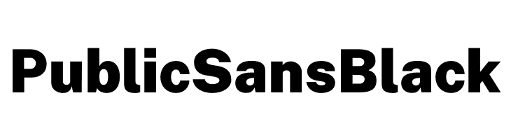 Public Sans Black  Frei Schriftart Herunterladen