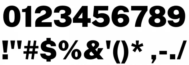 Public Sans Black Font OTHER CHARS