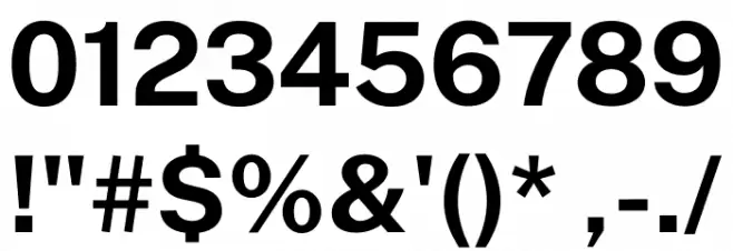 Public Sans Bold Font OTHER CHARS