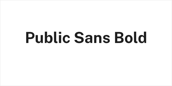Public Sans Bold Logo