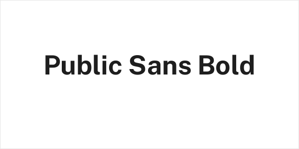 Public Sans Bold Logo
