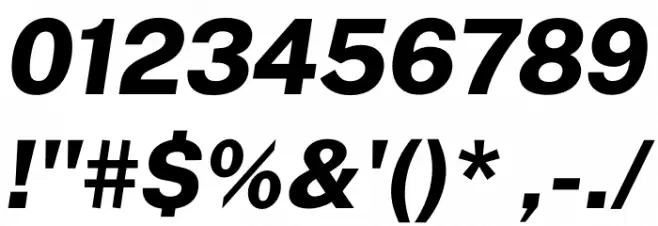 Public Sans ExtraBold Italic Font OTHER CHARS