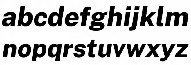 Public Sans ExtraBold Italic Fuentes MINÚSCULAS