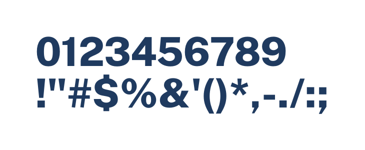 Public Sans ExtraBold Other Characters