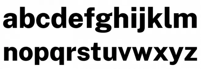 Public Sans ExtraBold Font LOWERCASE