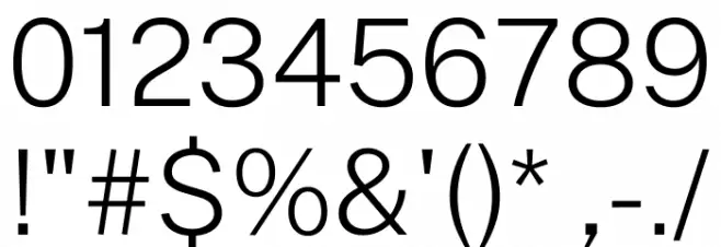 Public Sans ExtraLight Font OTHER CHARS