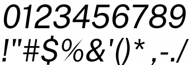 Public Sans Italic Font OTHER CHARS