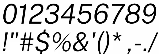 Public Sans Light Italic Font OTHER CHARS