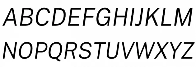 Public Sans Light Italic फ़ॉन्ट अपरकेस