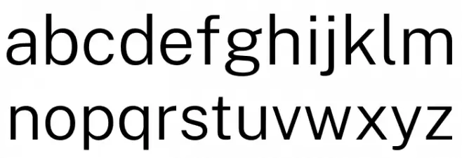 Public Sans Light Font LOWERCASE