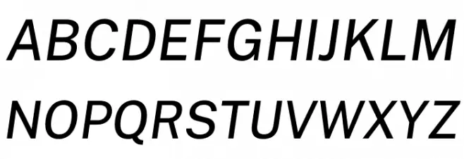 Public Sans Medium Italic Polices MAJUSCULES