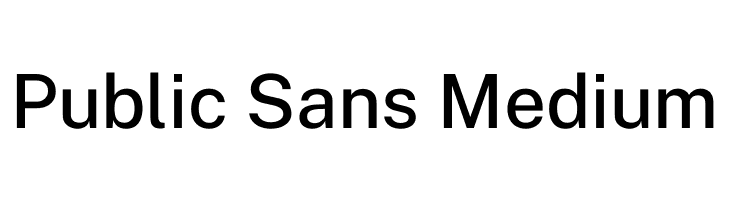 Public Sans Medium Fonte
