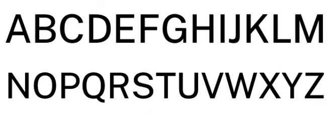 Public Sans Medium Schriftart Groß