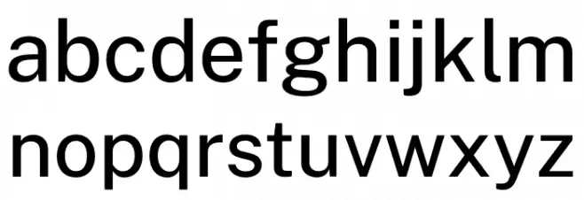 Public Sans Medium Font LOWERCASE