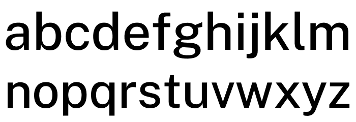 Public Sans Medium Font LOWERCASE
