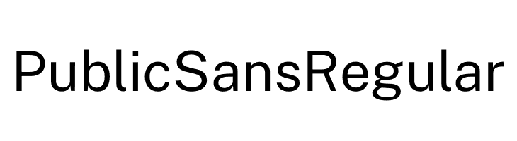 Public Sans Regular  Free Fonts Download