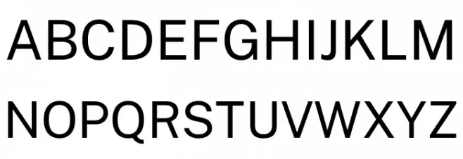 Public Sans Regular フォント 大文字
