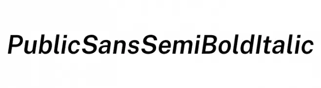 Public Sans SemiBold Italic  baixar fontes gratis