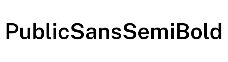 Public Sans SemiBold  les polices de caractères gratuit tlcharger