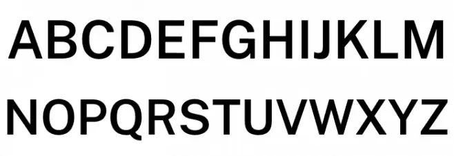 Public Sans SemiBold Schriftart Groß