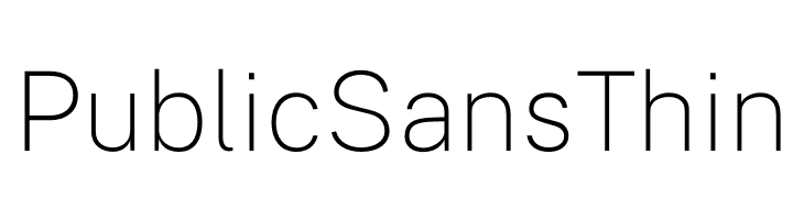 Public Sans Thin  لخطوط تنزيل