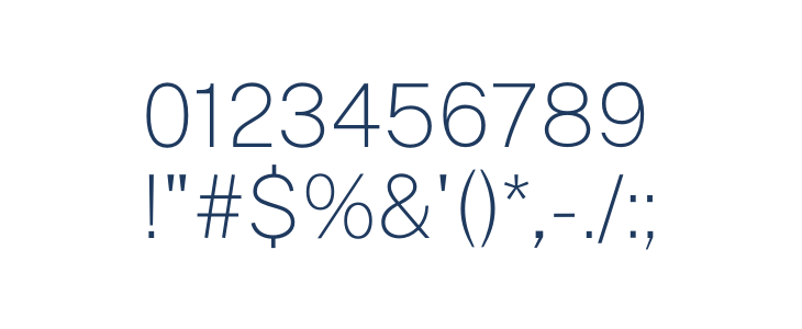 Public Sans Thin Other Characters