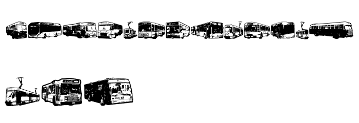 Public Transport Regular Font LOWERCASE
