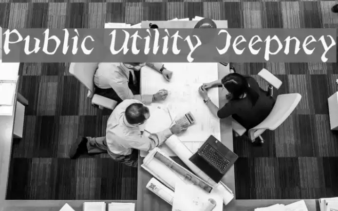 Public Utility Jeepney Шрифта examples
