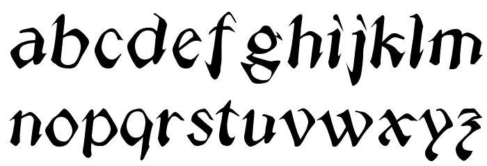 Public Utility Jeepney Font LOWERCASE