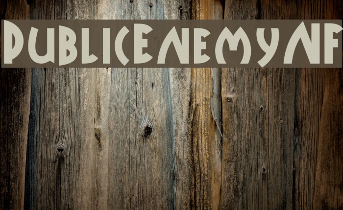 PublicEnemyNF フォント examples