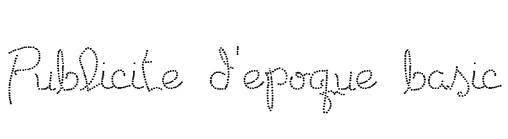 Publicite d'epoque basic  Descarca Fonturi Gratis