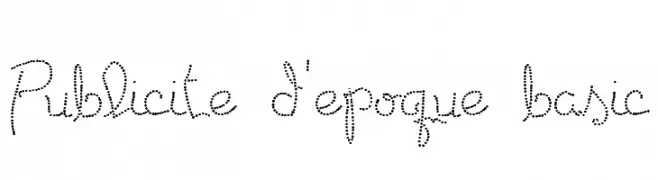Publicite d'epoque basic  Frei Schriftart Herunterladen
