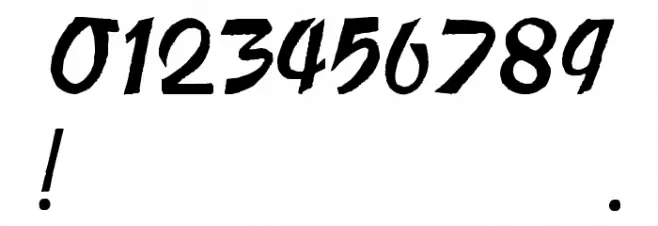 Publicite Font OTHER CHARS