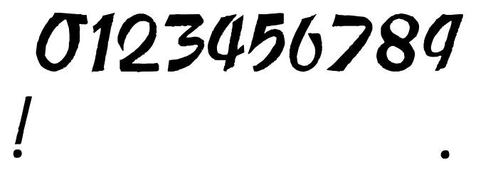 Publicite Font OTHER CHARS