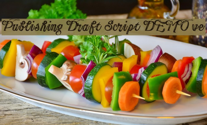Publishing Draft Script DEMO ve Font examples