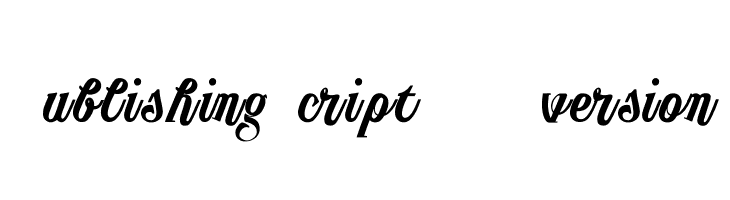 Publishing Script DEMO version  لخطوط تنزيل