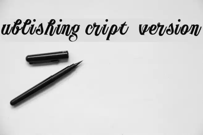 Publishing Script DEMO version Schriftart examples