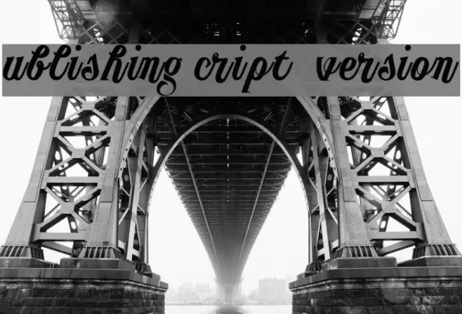 Publishing Script DEMO version Schriftart examples