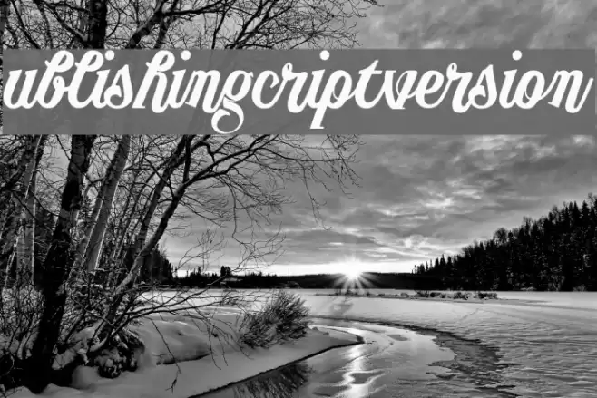 PublishingScriptDEMOversion Schriftart examples