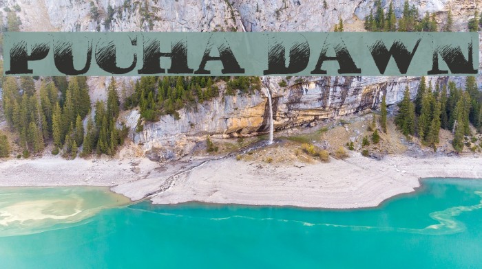 Pucha DAWN Font examples