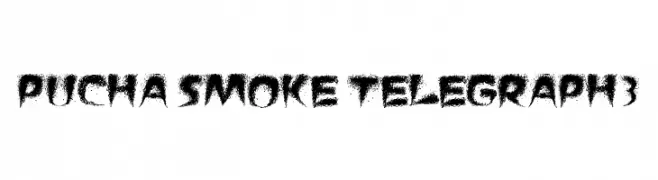 Pucha Smoke Telegraph3  नि: शुल्क फ़ॉन्ट्स डाउनलोड