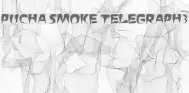 Pucha Smoke Telegraph3 Font examples