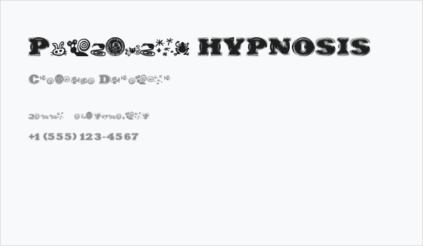 Puchakhon HYPNOSIS Business Card