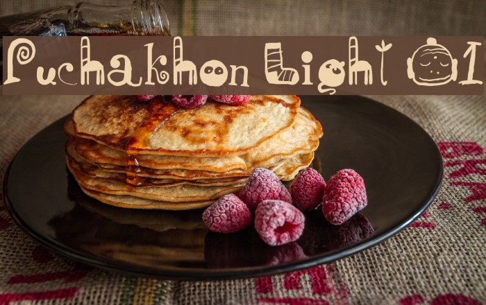 Puchakhon Light 01 Font examples