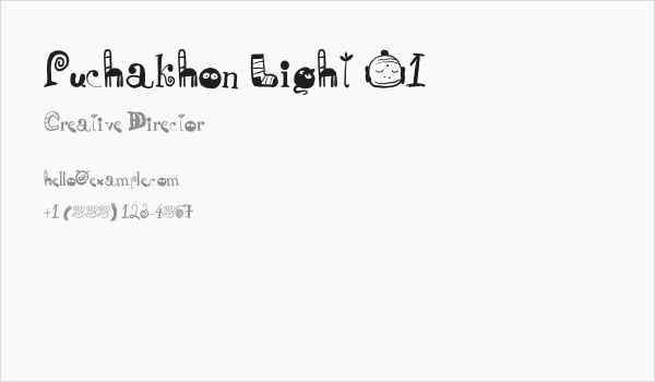 Puchakhon Light 01 Business Card