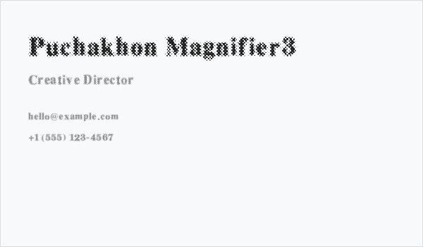 Puchakhon Magnifier3 Business Card