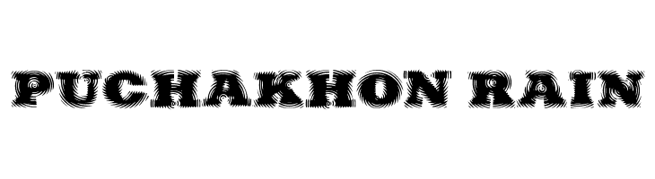 Puchakhon RAIN  免费字体下载